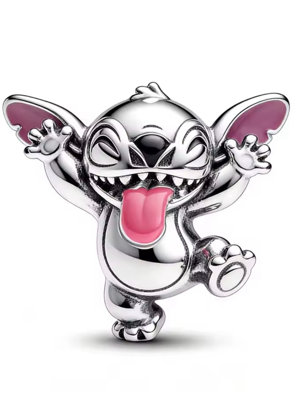 NWOT Disney Stitch Silly Face Charm Sterling Silver 925